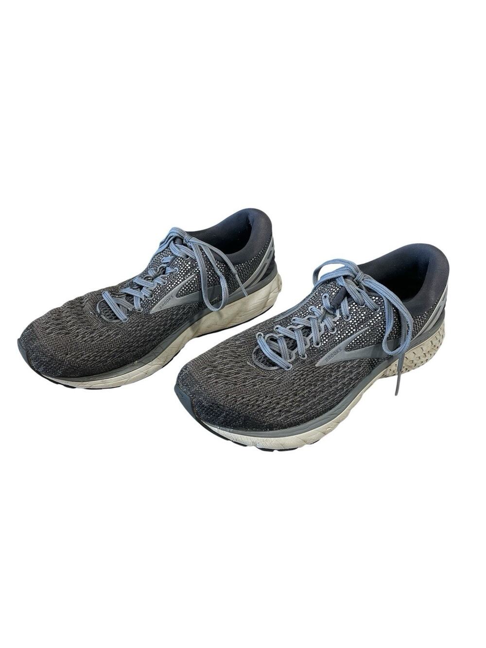 Brooks Ghost 11 Running Shoes Men’s Size 9 (2E Wide) Gray Running Sneakers Gym